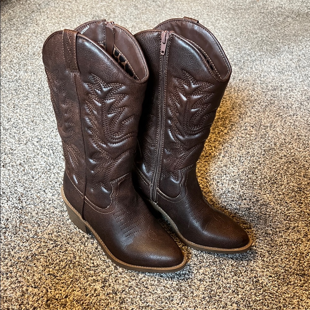 Steve Madden Dark Brown Heeled Boots